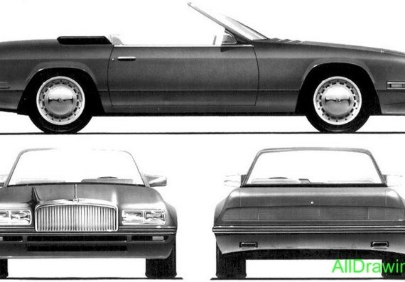 Bentley Turbo Gold Label by Jankel Coupe - drawings (drawings) of the car